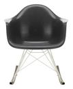 Eames Fiberglass Armchair RAR, Eames elephant hide grey, Weiß, Ahorn dunkel