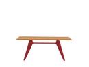 EM Table, 180 x 90 cm, Eiche natur massiv, geölt, Japanese red