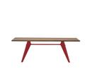 EM Table, 220 x 90 cm, Amerikanischer Nussbaum massiv, geölt, Japanese red