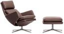 Grand Relax, Mit Ottoman, Leder Premium F, kastanie, Poliert, 46,5 cm