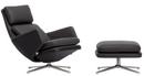 Grand Relax, Mit Ottoman, Leder Premium F, nero, Poliert, 41,5 cm