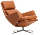 Grand Relax, Ohne Ottoman, Leder Premium, cognac, Poliert, 46,5 cm
