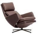 Grand Relax, Ohne Ottoman, Leder Premium F, kastanie, Basic dark, 41,5 cm