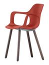 HAL Armchair Wood, Backstein, Eiche massiv dunkel, Naturholz Schutzlack