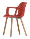 HAL Armchair Wood, Backstein, Eiche massiv hell, Naturholz Schutzlack