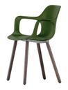 HAL Armchair Wood, Efeu, Eiche massiv dunkel, Naturholz Schutzlack