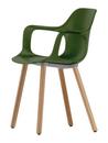 HAL Armchair Wood, Efeu, Eiche massiv hell, Naturholz Schutzlack