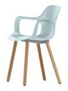 HAL Armchair Wood, Eisgrau, Eiche massiv hell, Naturholz Schutzlack