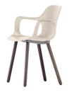 HAL Armchair Wood, Warmgrey, Eiche massiv dunkel, Naturholz Schutzlack