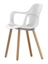 HAL Armchair Wood, Weiß, Eiche massiv hell, Naturholz Schutzlack