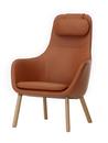 HAL Lounge Chair, Leder Premium cognac, Ohne Ottoman