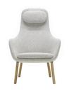 HAL Lounge Chair, Stoff Nubia sierragrau, Ohne Ottoman
