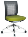 ID Air, Basic dark, Stoff Plano-68 avocado, Soft grey, 5-Stern Untergestell, Aluminium poliert, Ohne Armlehnen