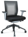Details Vitra ID Air ID Air, Basic dark, Stoff Plano-66 nero, Soft grey, 5-Stern Untergestell, Kunststoff basic dark, Mit 2D Armlehnen