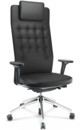 ID Trim L, FlowMotion mit Sitztiefenverstellung, Mit 3D-Armlehnen, Basic dark, Leder asphalt