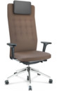 ID Trim L, FlowMotion mit Sitztiefenverstellung, Mit 3D-Armlehnen, Basic dark, Stoff Plano coffee