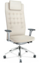 ID Trim L, FlowMotion ohne Sitztiefenverstellung, Mit 3D-Armlehnen, Soft grey, Leder snow