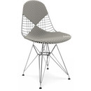 Kissen für Wire Chair (DKR/DKW/DKX/LKR), Sitz- und Rückenkissen (Bikini), Checker, Black/white