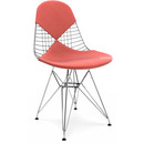 Kissen für Wire Chair (DKR/DKW/DKX/LKR), Sitz- und Rückenkissen (Bikini), Hopsak, Poppy red / elfenbein