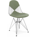 Kissen für Wire Chair (DKR/DKW/DKX/LKR), Sitz- und Rückenkissen (Bikini), Hopsak, Elfenbein / forest