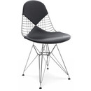 Kissen für Wire Chair (DKR/DKW/DKX/LKR), Sitz- und Rückenkissen (Bikini), Leder (Standard), Asphalt