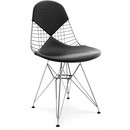 Kissen für Wire Chair (DKR/DKW/DKX/LKR), Sitz- und Rückenkissen (Bikini), Leder (Standard), Nero