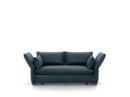 Mariposa Sofa, Zweisitzer (H80,5 x B140 x T101,5 cm), Iroko stahlblau