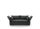 Mariposa Sofa, Zweisitzer (H80,5 x B140 x T101,5 cm), Laser dunkelgrau