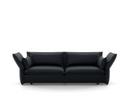 Mariposa Sofa, Dreisitzer (H80,5 x B198 x T101,5 cm), Credo schwarz/anthrazit