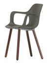 HAL Armchair Wood, Basalt, Eiche massiv dunkel, Naturholz Schutzlack