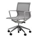 Details Vitra Physix Physix, TrioKnit silbergrau, Soft grey / Aluminium, poliert, Hart für Teppichboden