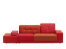 Polder Sofa, Armlehne rechts, Stoffmix red