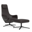 Details Vitra Repos Repos, Sessel Repos & Ottoman, Leder Premium F chocolate, 41 cm, Basic dark