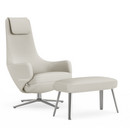 Details Vitra Repos Repos, Sessel Repos & Panchina (klein), Stoff Mello Zement, 46 cm, Poliert