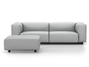 Soft Modular Sofa, Dumet kiesel melange, Mit Ottoman
