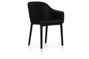 Softshell Chair auf Vierbeinfuß, Basic dark, Plano, Nero