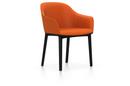 Softshell Chair auf Vierbeinfuß, Basic dark, Plano, orange, Gleiter für Teppichboden