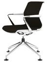 Unix Chair Viersternfuß, Diamond Mesh braun, Soft grey