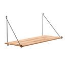 Loop Shelf, Schwarz, Bambus natur