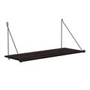 Loop Shelf, Schwarz, Bambus dunkel