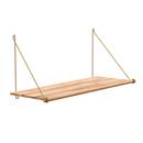 Loop Shelf, Messing, Bambus natur