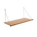 Loop Shelf, Messing, Eiche natur