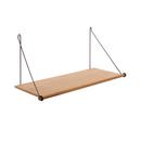 Loop Shelf, Schwarz, Eiche natur