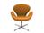 Fritz Hansen - Swan Chair, 40 cm, Divina Melange, Divina Melange 521 - Orange
