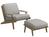 Gloster - Bay Lounge Sessel, Seagull, Mit Ottoman