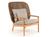 Gloster - Kay Highback Lounge Chair, Brindle, Fife Rainy Grey, Ohne Ottoman