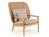 Gloster - Kay Highback Lounge Chair, Harvest, Fife Rainy Grey, Ohne Ottoman