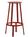 Hay - Revolver Bar Stool, Barvariante: Sitzhöhe 76 cm, Rot