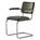 Thonet - JS . Thonet - S 64 P/V Serious Freischwinger, Serious 03 - Leder, graphite green