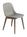 Muuto - Fiber Side Chair Wood, Grau / dunkelbraun